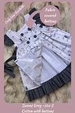 Vintage Style Pinafore: for Girls sizes 2-5