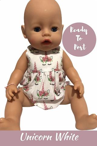 Baby doll playsuit, dolls playsuit, playsuit for baby born doll